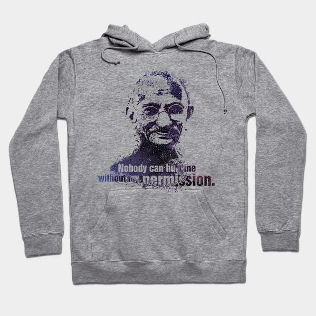 Gandhi quote Hoodie by conquart